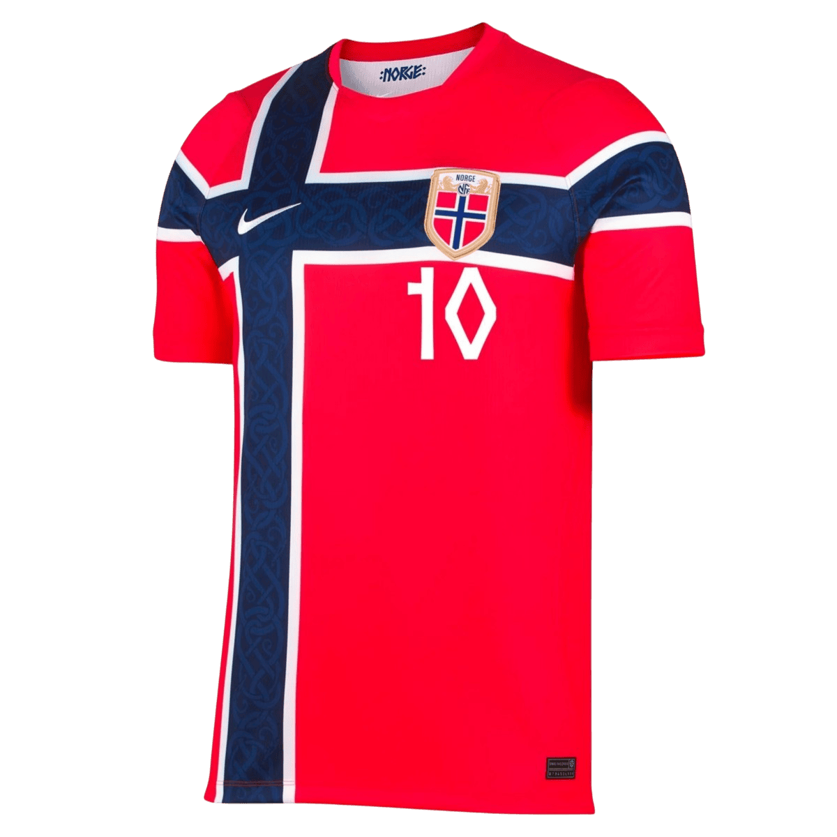 Norway ØDEGAARD #10 Home World Cup 2026 Jersey Red Men's
