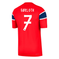 Norway SØRLOTH #7 Home World Cup 2026 Jersey Player's Version Red Men's