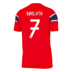 Norway SØRLOTH #7 Home World Cup 2026 Jersey Red Men's