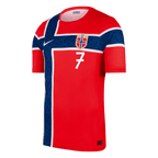 Norway SØRLOTH #7 Home World Cup 2026 Jersey Player's Version Red Men's