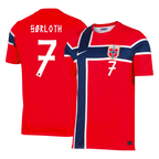 Norway SØRLOTH #7 Home World Cup 2026 Jersey Red Men's