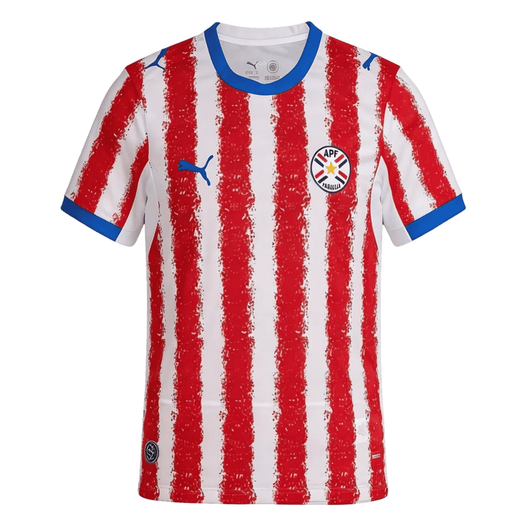 Paraguay Home World Cup 2026 Jersey Red & White Men's