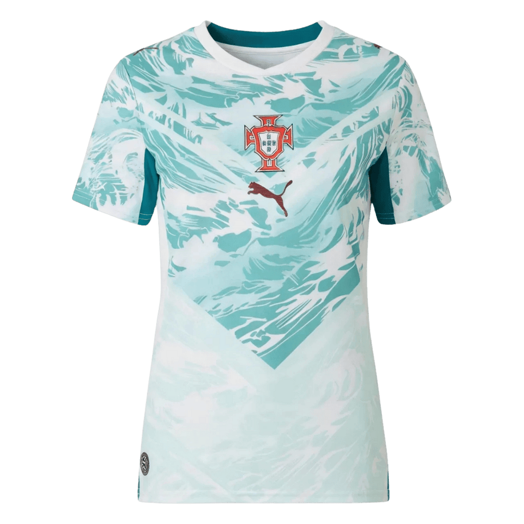 Portugal Away World Cup 2026 Jersey White & Blue Women's