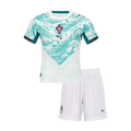 Portugal Away World Cup 2026 Kit White & Blue Kids