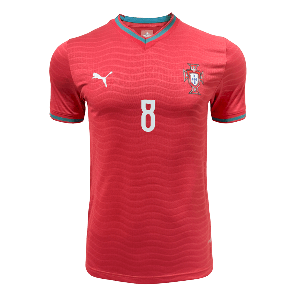 Portugal B.FERNANDES #8 Home World Cup 2026 Jersey Player's Version Red Men's