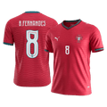 Portugal B.FERNANDES #8 Home World Cup 2026 Jersey Red Men's