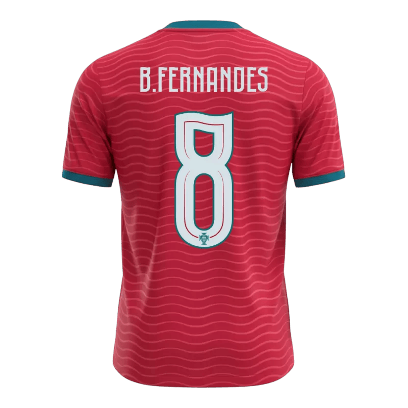 Portugal B.FERNANDES #8 Home World Cup 2026 Jersey Red Men's