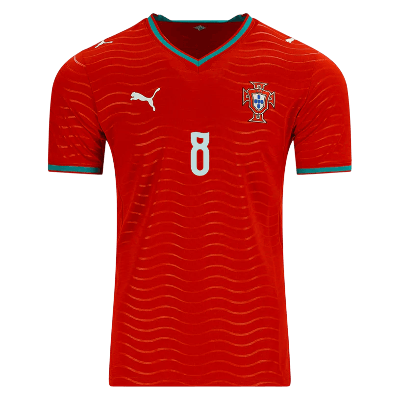 Portugal B.FERNANDES #8 Home World Cup 2026 Jersey Red Men's