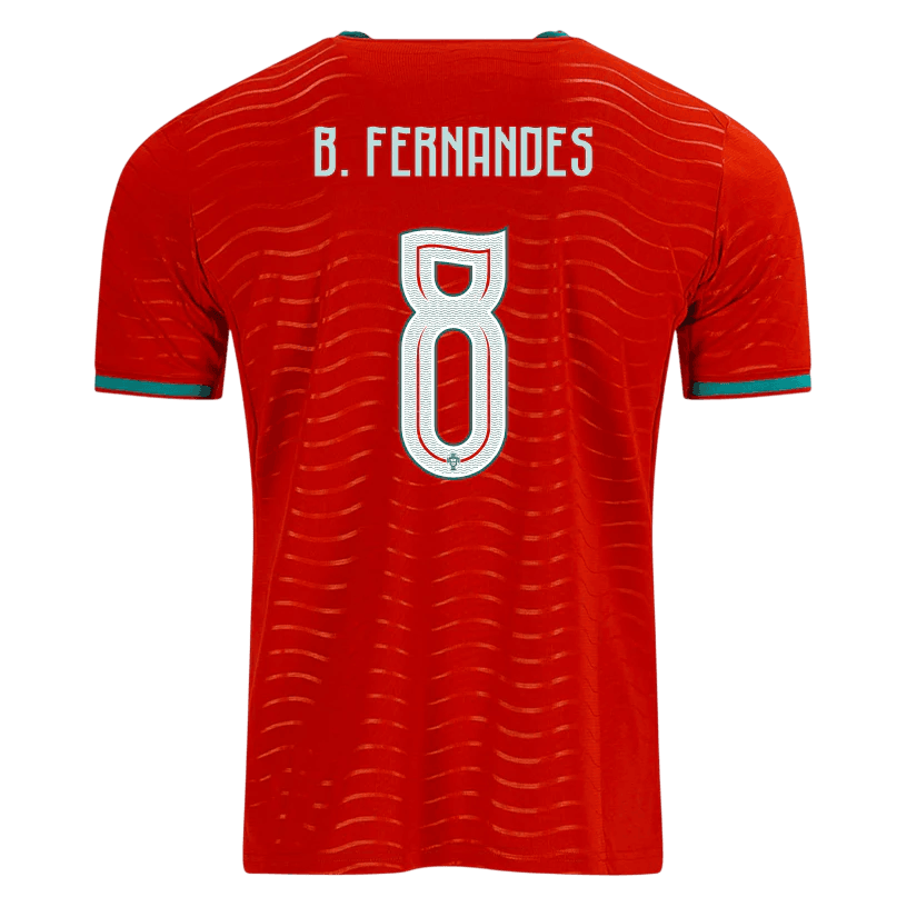 Portugal B.FERNANDES #8 Home World Cup 2026 Jersey Red Men's