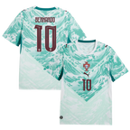 Portugal BERNARDO #10 Away World Cup 2026 Jersey White & Blue Men's
