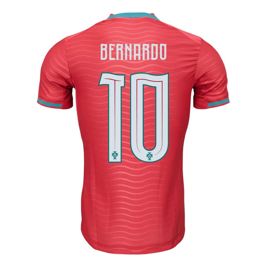 Portugal BERNARDO #10 Home World Cup 2026 Jersey Player's Version Red Men's