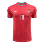 Portugal BERNARDO #10 Home World Cup 2026 Jersey Player's Version Red Men's