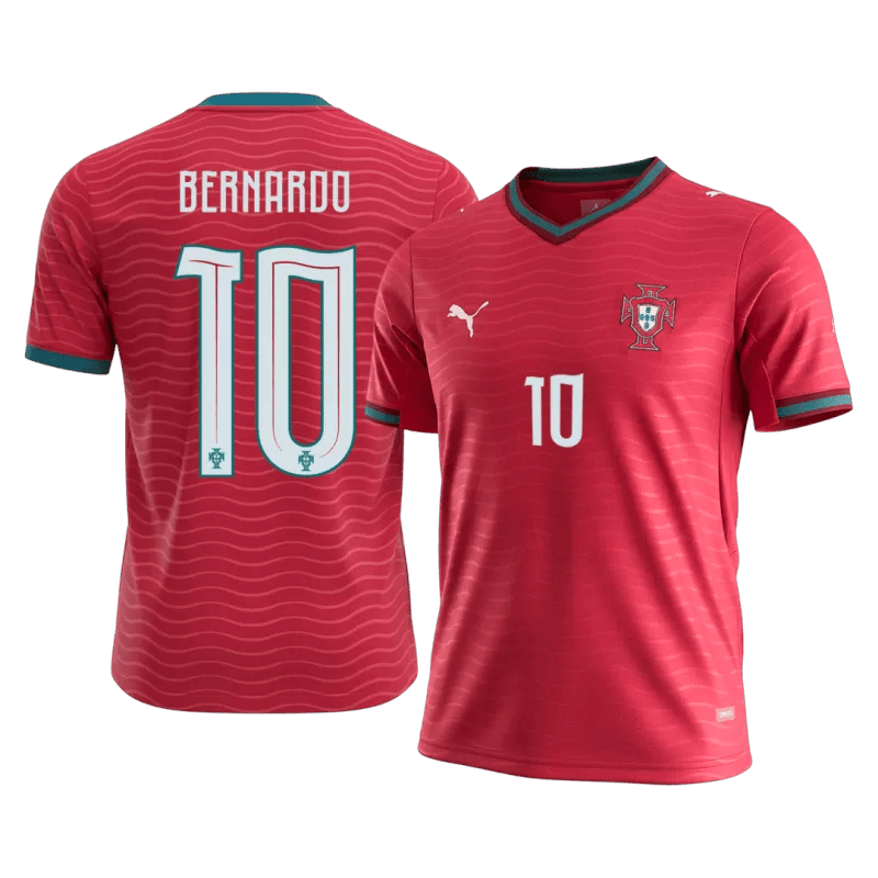 Portugal BERNARDO #10 Home World Cup 2026 Jersey Red Men's