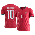 Portugal BERNARDO #10 Home World Cup 2026 Jersey Red Men's
