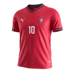 Portugal BERNARDO #10 Home World Cup 2026 Jersey Red Men's