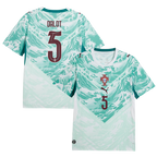 Portugal DALOT #5 Away World Cup 2026 Jersey White & Blue Men's