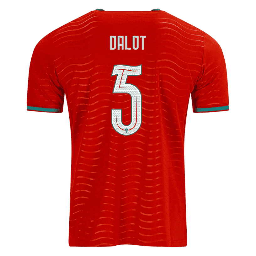 Portugal DALOT #5 Home World Cup 2026 Jersey Red Men's