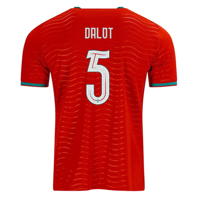 Portugal DALOT #5 Home World Cup 2026 Jersey Red Men's
