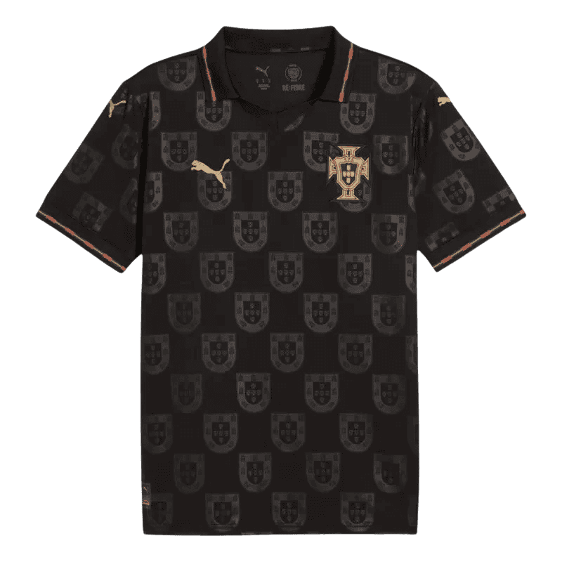 Portugal Eusébio Pantera Negra World Cup 2026 Jersey Black Women's