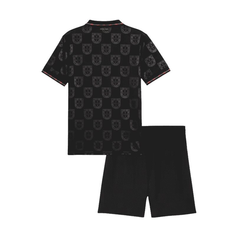 Portugal Eusébio Pantera Negra World Cup 2026 Kit Black Kids