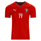 Portugal G. GUEDES #19 Home World Cup 2026 Jersey Red Men's