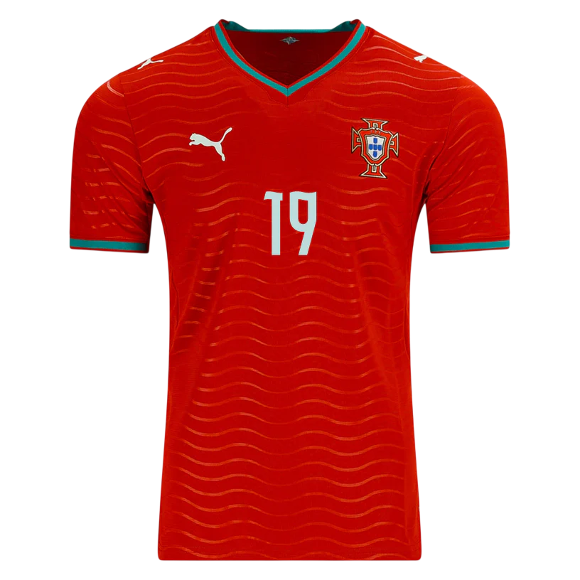 Portugal G. GUEDES #19 Home World Cup 2026 Jersey Red Men's