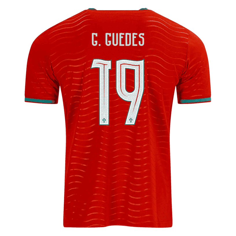 Portugal G. GUEDES #19 Home World Cup 2026 Jersey Red Men's
