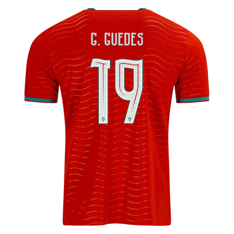 Portugal G. GUEDES #19 Home World Cup 2026 Jersey Red Men's