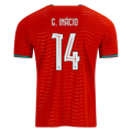 Portugal G. INACIO #14 Home World Cup 2026 Jersey Red Men's
