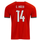 Portugal G. INACIO #14 Home World Cup 2026 Jersey Red Men's