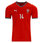 Portugal G. INACIO #14 Home World Cup 2026 Jersey Red Men's