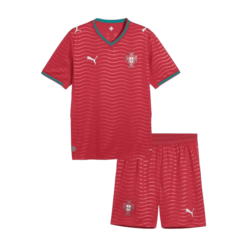 Portugal Home World Cup 2026 Kit Red Kids