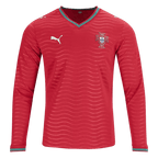 Portugal Home World Cup 2026 Long Sleeve Jersey Player's Version Red Men's