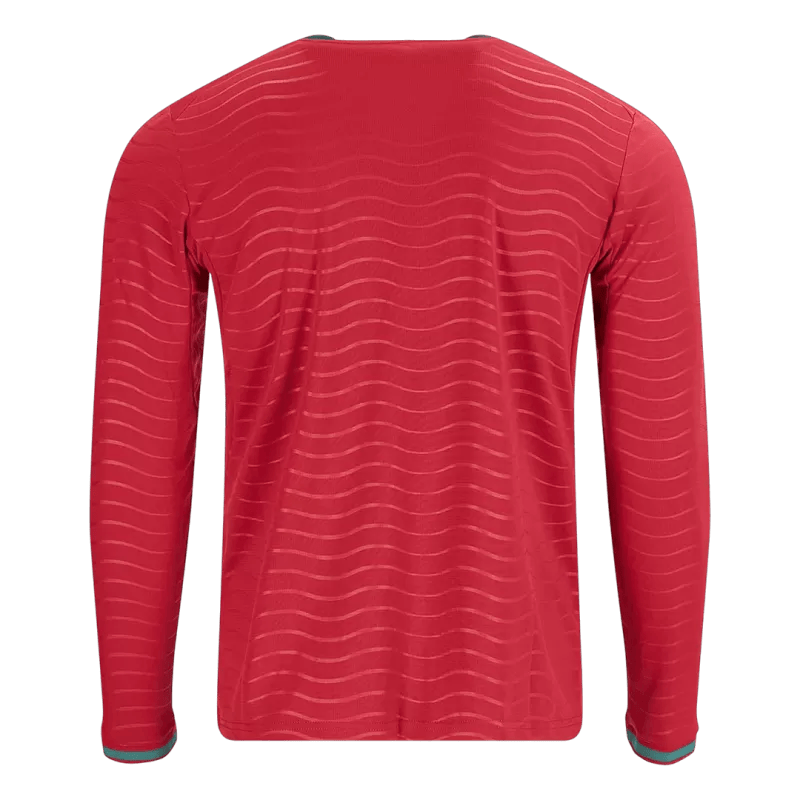 Portugal Home World Cup 2026 Long Sleeve Jersey Player's Version Red Men's