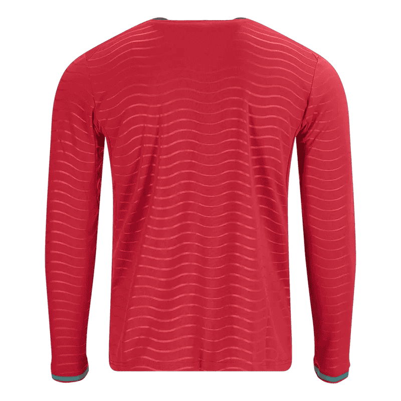 Portugal Home World Cup 2026 Long Sleeve Jersey Player's Version Red Men's