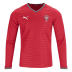 Portugal Home World Cup 2026 Long Sleeve Jersey Player's Version Red Men's