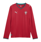 Portugal Home World Cup 2026 Long Sleeve Jersey Red Men's