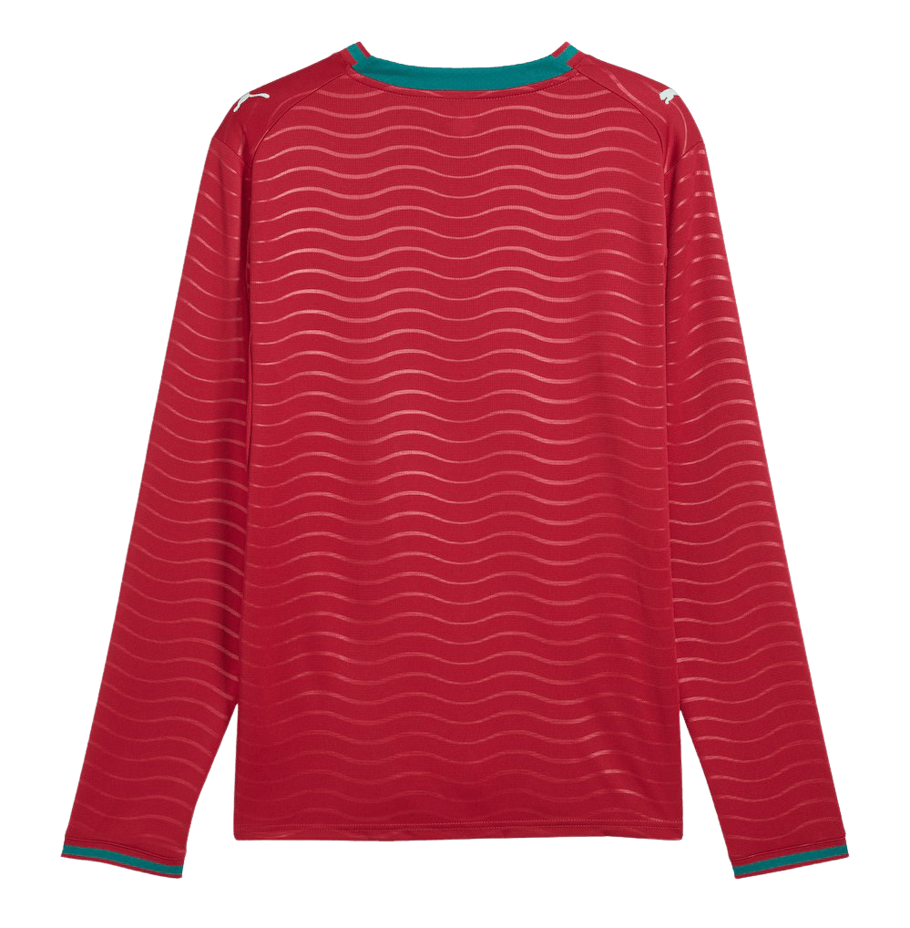 Portugal Home World Cup 2026 Long Sleeve Jersey Red Men's