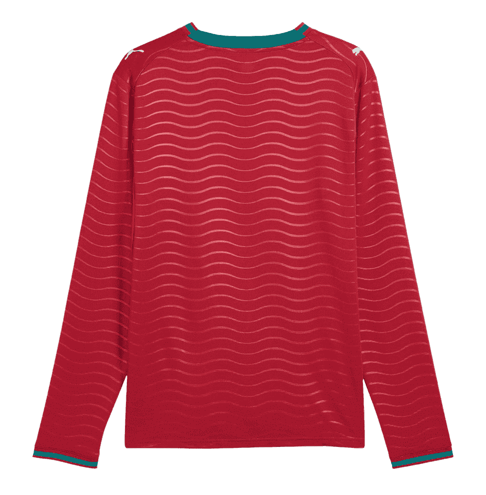Portugal Home World Cup 2026 Long Sleeve Jersey Red Men's