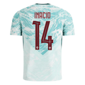 Portugal INACIO #14 Away World Cup 2026 Jersey White & Blue Men's