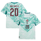 Portugal JOAO CANCELO #20 Away World Cup 2026 Jersey White & Blue Men's