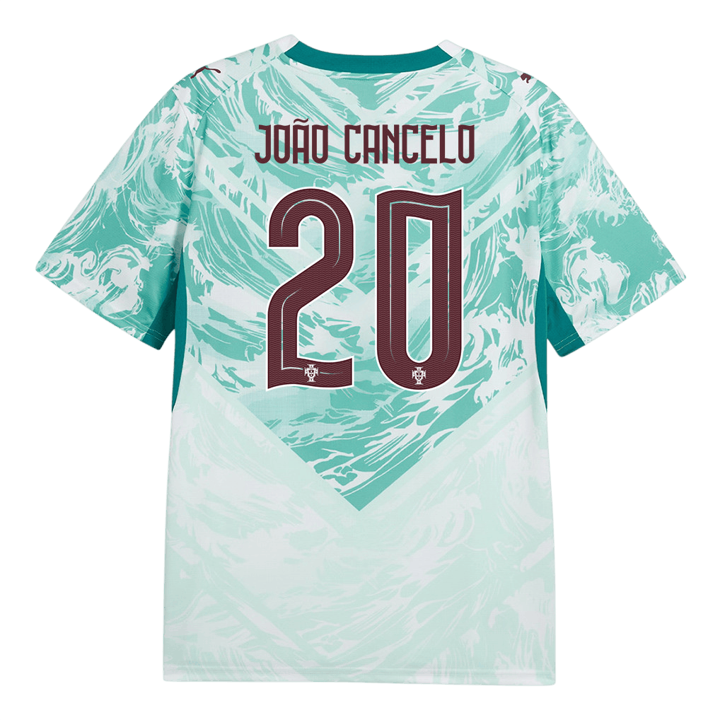 Portugal JOAO CANCELO #20 Away World Cup 2026 Jersey White & Blue Men's