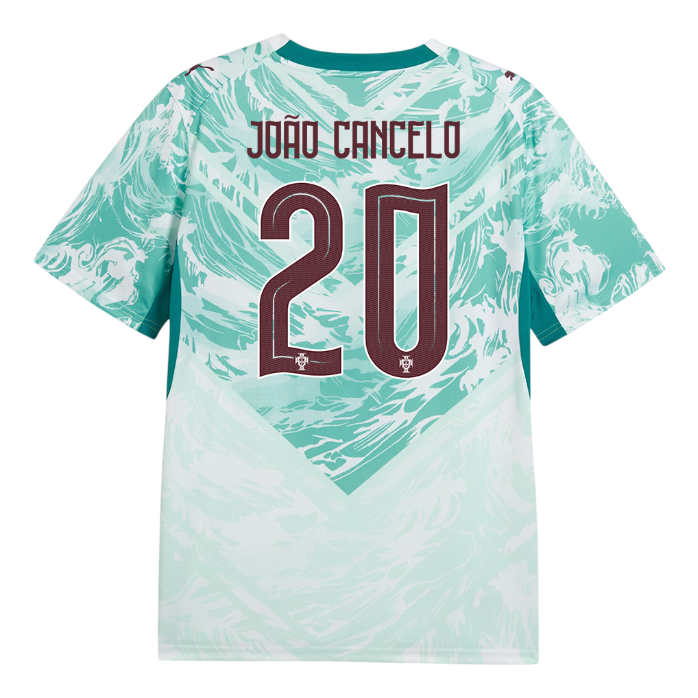 Portugal JOAO CANCELO #20 Away World Cup 2026 Jersey White & Blue Men's