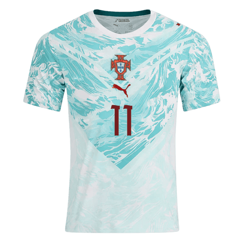 Portugal JOAO FELIX #11 Away World Cup 2026 Jersey White & Blue Men's