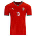 Portugal JOAO NEVES #15 Home World Cup 2026 Jersey Red Men's