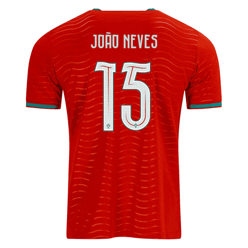 Portugal JOAO NEVES #15 Home World Cup 2026 Jersey Red Men's