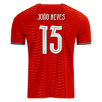 Portugal JOAO NEVES #15 Home World Cup 2026 Jersey Red Men's
