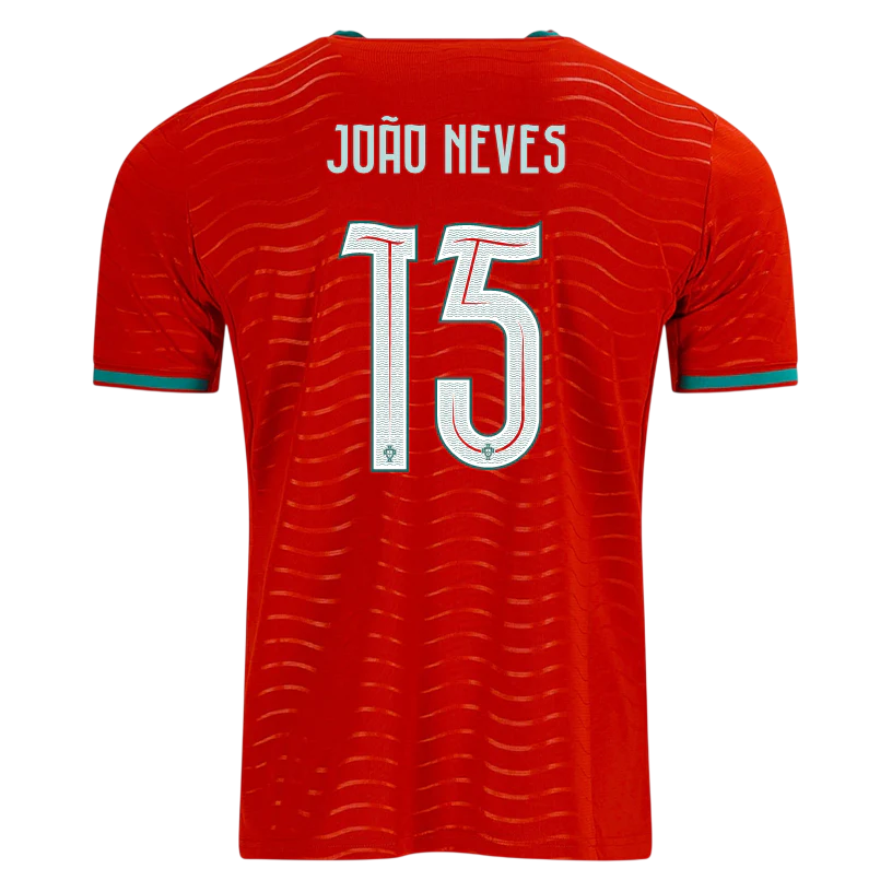 Portugal JOAO NEVES #15 Home World Cup 2026 Jersey Red Men's