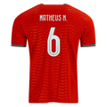 Portugal MATHEUS N. #6 Home World Cup 2026 Jersey Red Men's