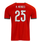 Portugal N. MENDES #25 Home World Cup 2026 Jersey Red Men's